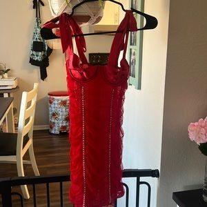 Victoria secret, bow bra skin tight dress. Size Xsmall